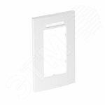 Фото №2 Рамка двойная Modul45 (с полем д/маркировки,вертик.,84x140 мм,белый) (AR45-BSF2 RW)