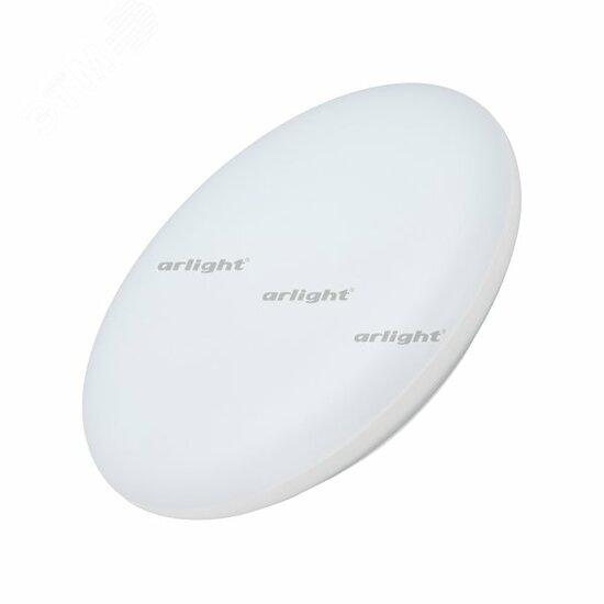 Фото №2 Светильник CL-FRISBEE-MOTION-R250-12W Warm3000 (WH, 180 deg, 230V) (ARL, IP54 Пластик, 3 года)