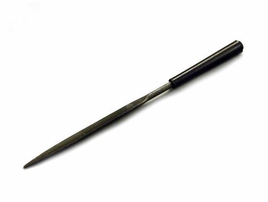 Фото №2 Надфиль овальный 160 мм №1 с ручкой (129674)
