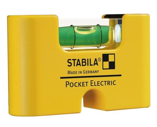 Фото №2 Уровень для электрика тип Pocket Electric (1 горизонтальный, точность 1мм/м) с чехлом на пояс (18115)