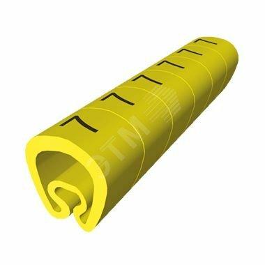 Фото №2 Маркировка надрезанная жёлтый 5 Пластичный ПВХ    (100шт)