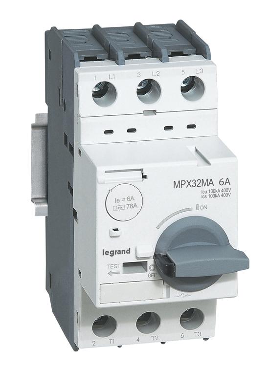 Фото №2 Выключатель автоматический для защиты электродвигателей MPX3 32MA 1A 100kA (417344)