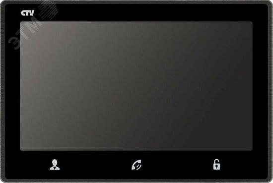 Фото №2 Монитор видеодомофона с 7'' дисплеем и сенсорным управлением ''Easy buttons'' (CTV-M2703 B (чёрный))