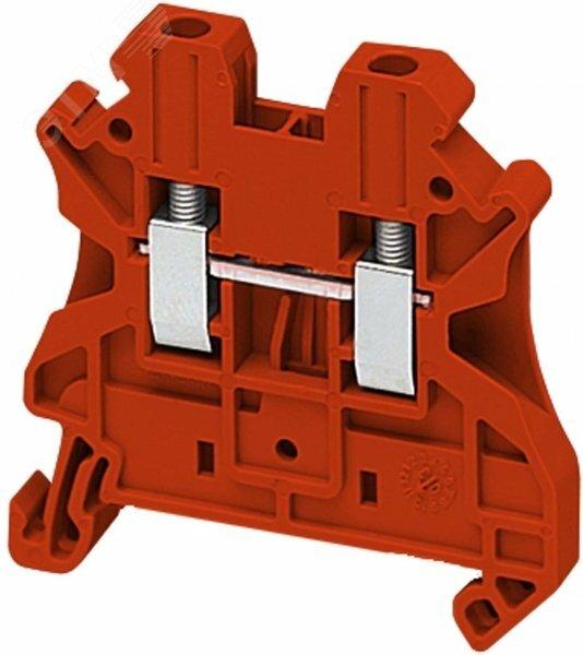 Фото №3 Клеммник винтовой проходной сечение 2.5мм2 2 точки подключения (NSYTRV22RD)