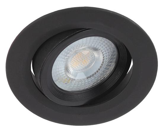 Фото №3 KL LED 22A-5 4K BK Точечные светильники ЭРА Светильник ЭРА светодиодный круглый поворотн. LED SMD 5W 4000K, черный (Б0039687)