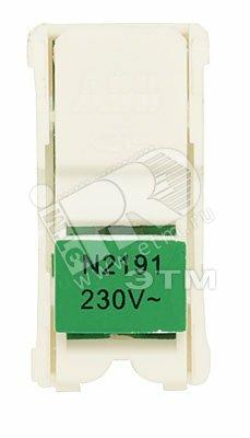 Фото №2 Zenit Лампа неоновая для однополюсного выключателя/переключателя/кнопок цоколь зеленый (N2191 VD)