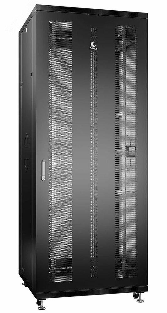 Фото №2 Шкаф монтажный телекоммуникационный 19дюймов напольный для распределительного и серверного оборудования 42U (ND-05C-42U80/80-BK)