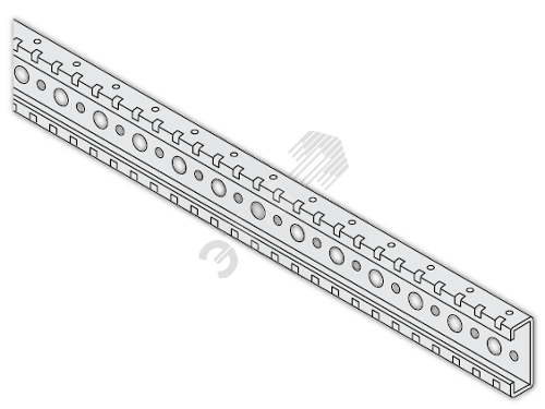 Фото №3 Профиль поперечный L=588мм (2шт) оцинкованный (1STQ007379A0000)