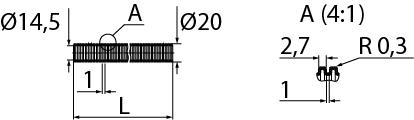 Фото №2 Шланг для полива D20 мм (внутренний D14,5 мм) бухта 30 м (70980421)