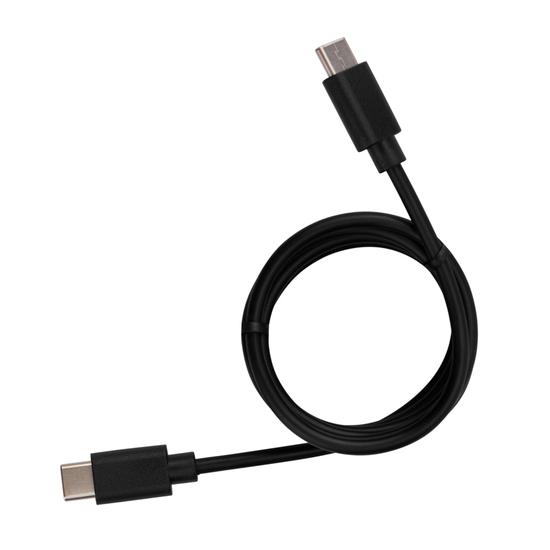 Фото №2 Кабель Type-C - Type-C 3A, 1m, PVC, black (etm18-1829)