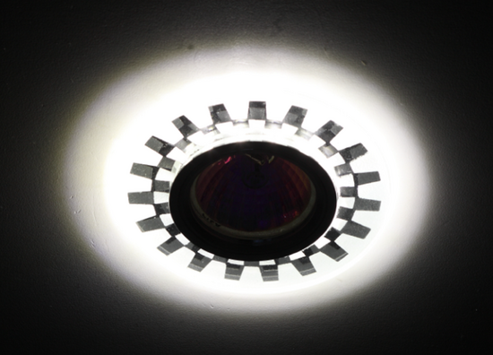 Фото №4 Светильник встраиваемый DK LD47 SL /1 декор cо светодиодной подсветкой MR16  зеркальный (50/1800) ЭРА (Б0048941)