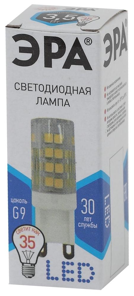 Фото №3 Лампа светодиодная LED JCD-3,5W-CER-840-G9 (диод, капсула, 3,5Вт, нейтр, G9) ЭРА (100/1000/30000) ЭРА (Б0027862)