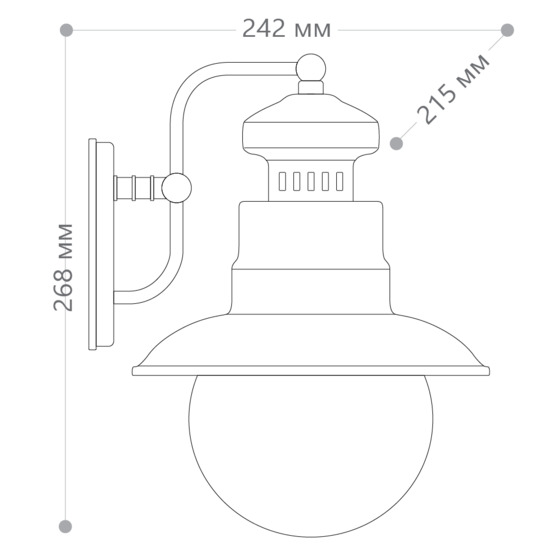 Фото №7 Светильник НБУ-60w вниз Е27 IP44 черный (PL571)