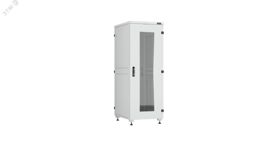 Фото №2 Шкаф напольный 19д 33U серии Lite II, стеклянная  дверь, цельнометаллические двухуровневые стенки и задняя дверь,                                     Ш600хВ1641хГ800мм, в разобранном виде, серый (TFI-336080-GHMH-R-GY)