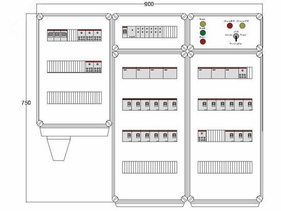 Фото №2 Щит управления электрообогревом DEVIbox HS 21x2700 D330 (в комплекте с терморегулятором и датчиком температуры) (DBS131)