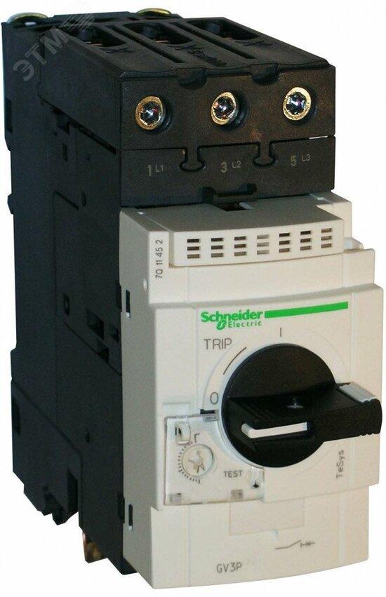 Фото №4 Выключатель автоматический для защиты электродвигателей GV3 40 A с комбинированным расцепителем (GV3P401)