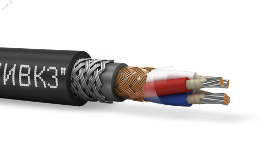Фото №2 Провод для сигнализации и контроля                КИВИ-РСзКПЭк-ВБнг(А)-FRHF-УФ 2х2х1,0 мк3 660В