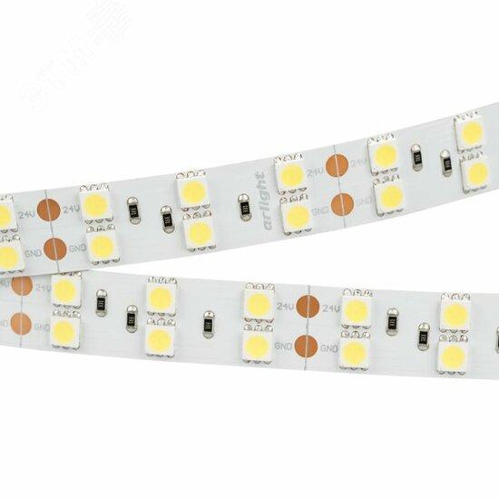 Фото №2 Лента LED RT 2-5000 24V Warm3000 2x2 (5060, 600 LED, LUX) (ARL, 28.8 Вт/м, IP20)