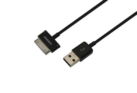 Фото №2 Кабель USB для Samsung Galaxy tab Кабель 1 м черный (etm18-4210)