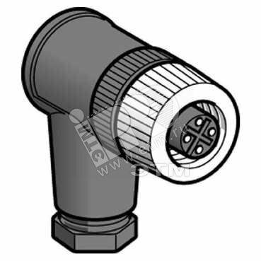 Фото №2 Соединитель M12  XZCC12FCM40B (XZCC12FCM40B)