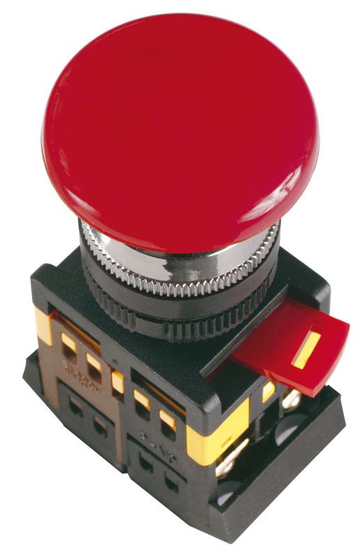 Фото №2 Кнопка красная с фиксацией AEAL-22 Гриб без подсветки 1з+1р 240В (BBG60-AEAL-K04)