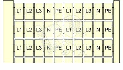 Фото №2 Маркировка клемм 20x(L1-L2-L3-N-PE) RC510 (1131R1200)