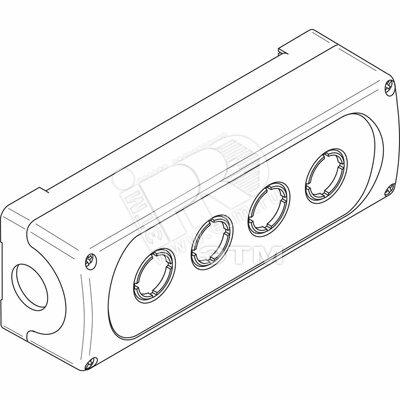Фото №2 Корпус кнопочного поста MEP4-0 пластиковый 4 места (1SFA611814R1000)