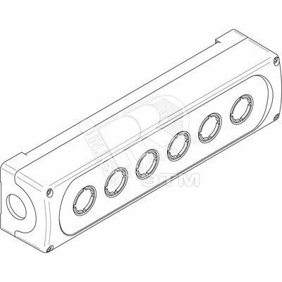 Фото №2 Корпус кнопочного поста MEP6-0 пластиковый 6 мест (1SFA611816R1000)