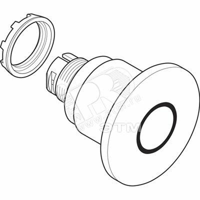 Фото №2 Кнопка MPMT4-10R красная с усиленной фиксацией Гриб (1SFA611513R1001)