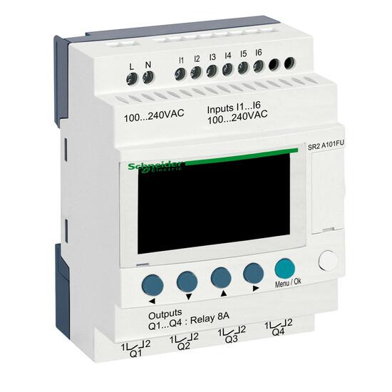 Фото №4 Zelio Logic  ИНТЕЛЛЕКТУАЛЬНОЕ РЕЛЕ 10 I/O 240VAC (SR2A101FU)