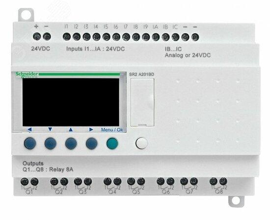 Фото №3 ZelioРеле интеллектуальное 20 I/O 240VAC (SR2A201FU)