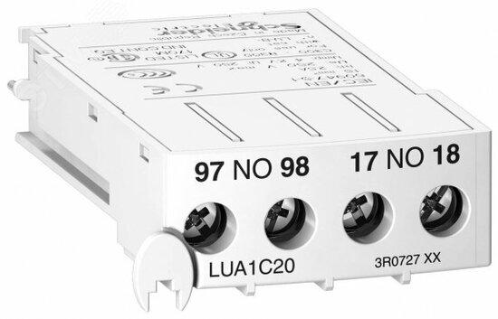 Фото №3 Контакт дополнительный 1НО+1НО с клеммником (LUA1C20)
