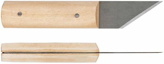 Фото №2 Нож сапожный, деревянная ручка 175 мм (10601)