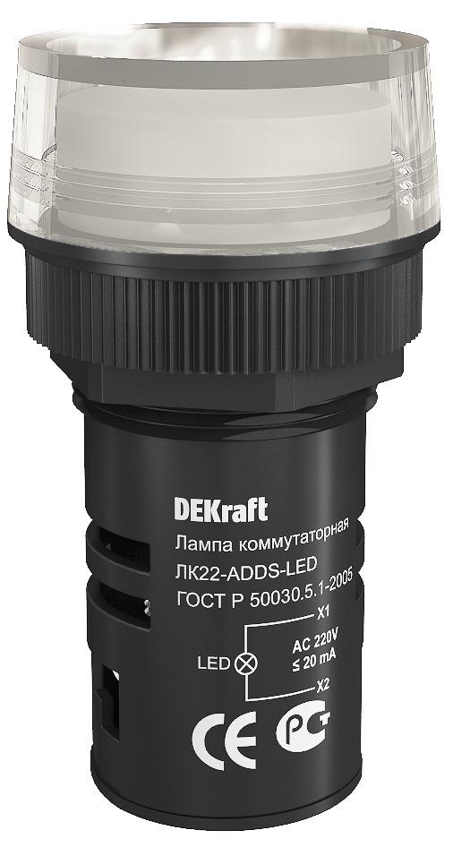 Фото №2 Лампа ADDS 22мм белая LED 220В (25001DEK)