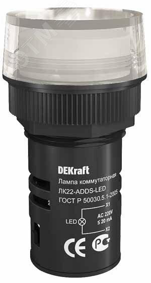 Фото №4 Лампа ADDS 22мм белая LED 220В (25001DEK)