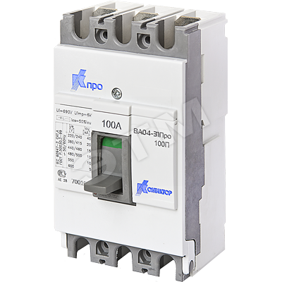 Фото №2 Выключатель автоматический ВА04-31 Про 3Р 50А Icu-35kA (100В) (7001046)