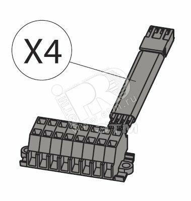 Фото №2 Разъем для подключения электрических аксессуаров X4 FOR PR222DS/P/PD T4-T6P/W (1SDA055062R1)