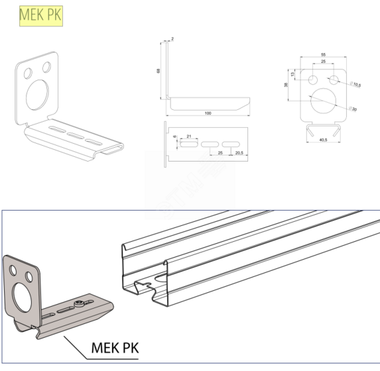 Фото №2 Торц. Профиль MEK PK MEKA (1449373)