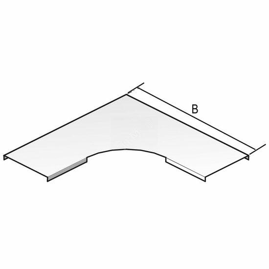Фото №2 Крышка для угла горизонтального 90град. (DB90.075)