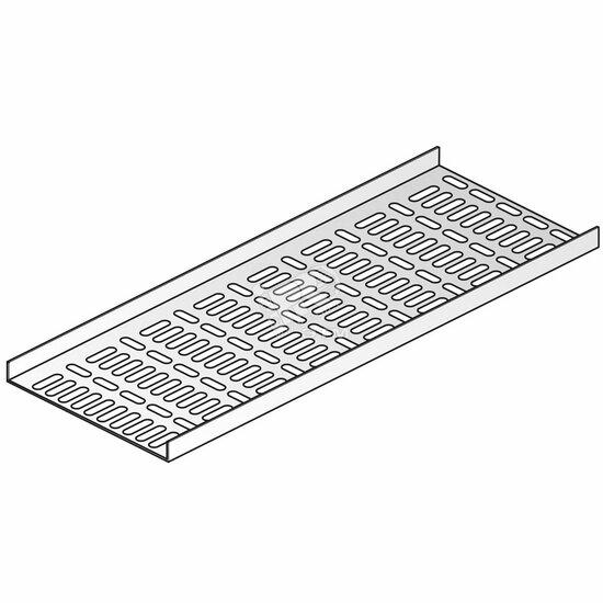 Фото №2 Кабельный лоток перфорированный с неокантованными бортами (NATO15.100.125)