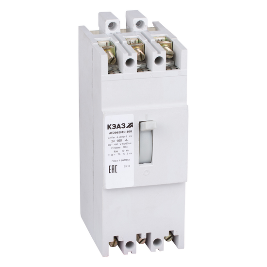 Фото №2 Выключатель автоматический АЕ2063М1-400-160А-5Iн-400AC-У3 (104540)