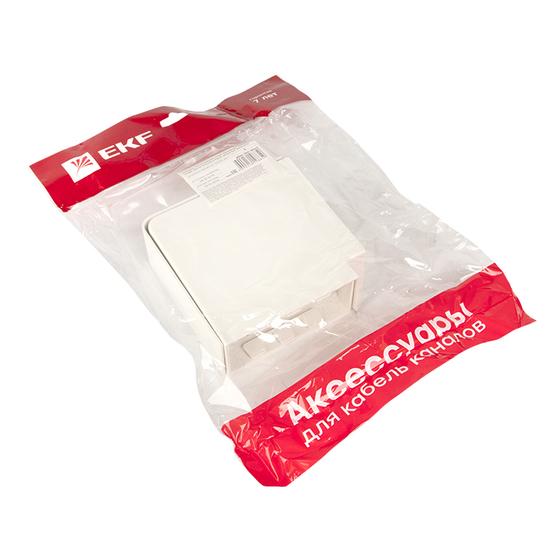 Фото №3 Поворот 90 градусов (100х40) (2 шт) Plast PROxima белый (abw-100-40x2)