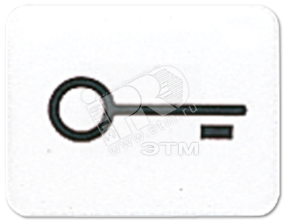 Фото №2 Окошко с символом для KO-клавиш символ ключ белое (33TWW)