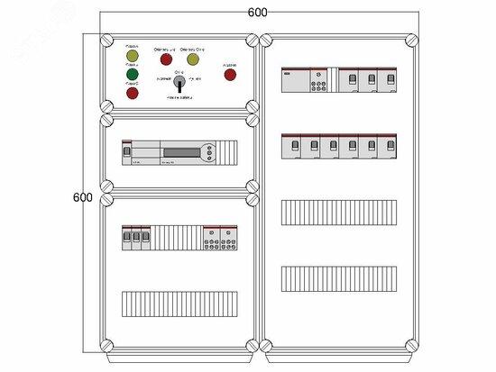 Фото №2 Щит управления электрообогревом DEVIBOX HR 9x2800 D850 (в комплекте с терморегулятором) (DBR019)