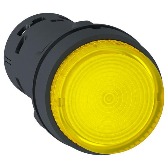Фото №4 Кнопка 22мм 24В желтая с подсветкой (XB7NJ08B1)