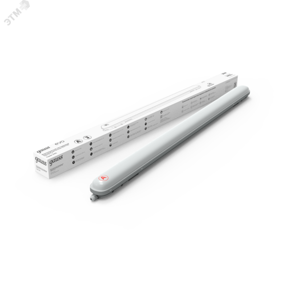 Фото №3 Светильник светодиодный ДСП-36 Вт 3960 Лм 6500K IP65 1200х76х66 мм ССП-176 линейный матовый с аварийным блоком питания БАП EVO Gauss (864425336A)