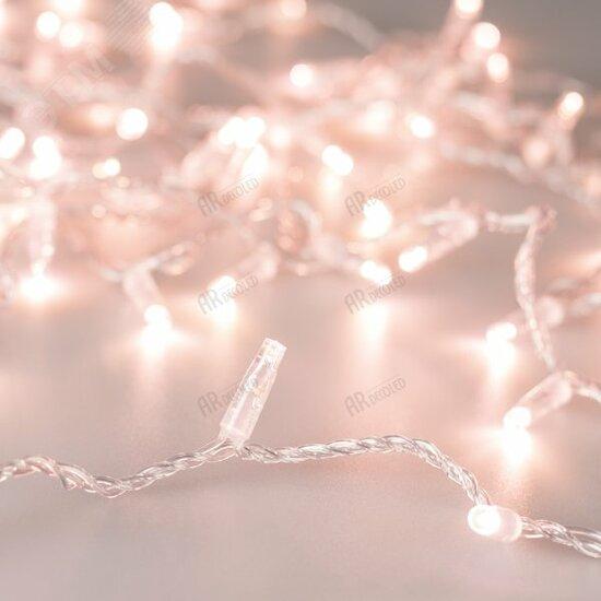 Фото №2 Гирлянда светодиодная декоративная ARD-STRING-CLASSIC-1000-CLEAR-100LED-PULSE Rose Gold (230V, 7W) (ARDCL, IP65) (031643)