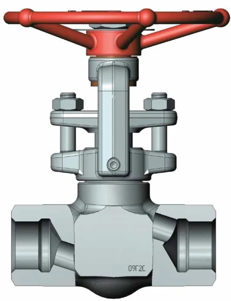 Клапан запорный DN20 PN40 L=110мм муфтовый из легированной стали (КЗ DN20  PN40 110 муф. лег.ст.) купить в магазине Электротехника онлайн