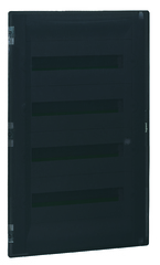фото Щит встраиваемый пластиковый 4х18, прозрачная дверь с клеммником заземления нейтрали (401759)