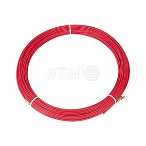 фото Протяжка кабельная (мини УЗК в бухте), стеклопруток, d=3,5 мм 70 м, красная (etm47-1070)